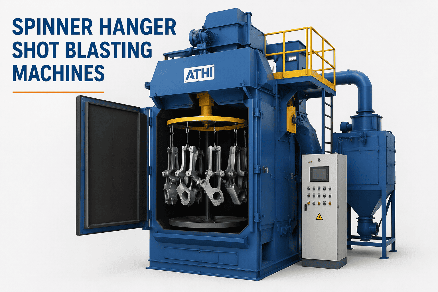 Industrial shot blasting system showcase